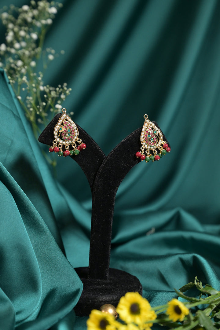 Indira Jadau Pendant Pearl Long Necklace