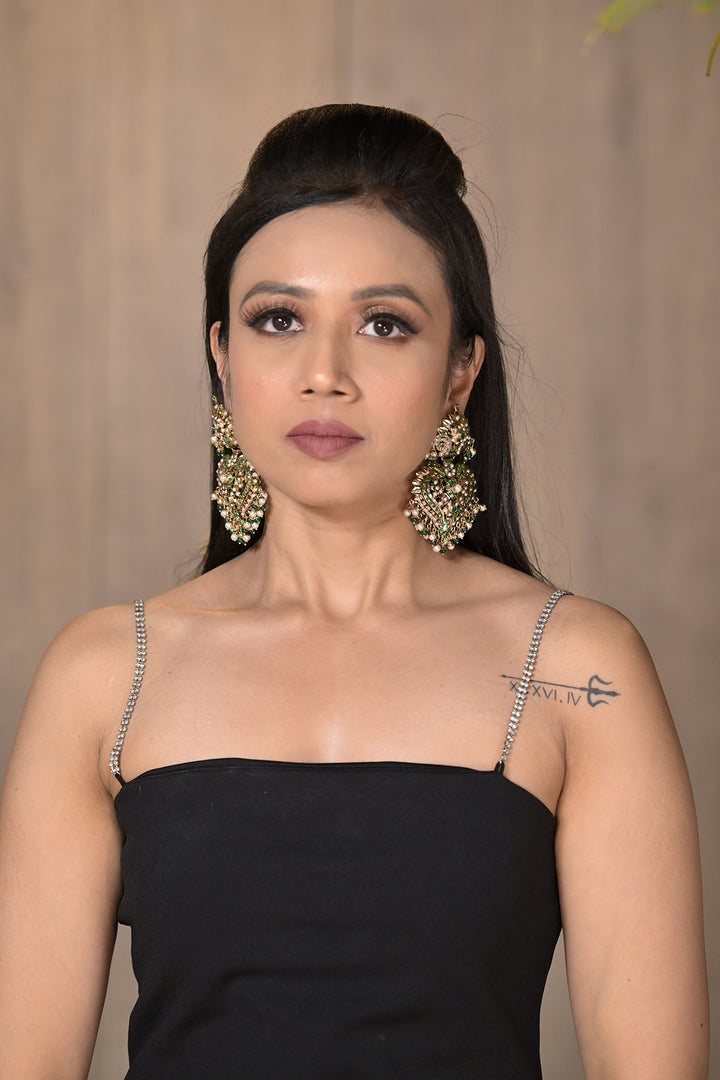 Adhira Jadau Dangler Earrings