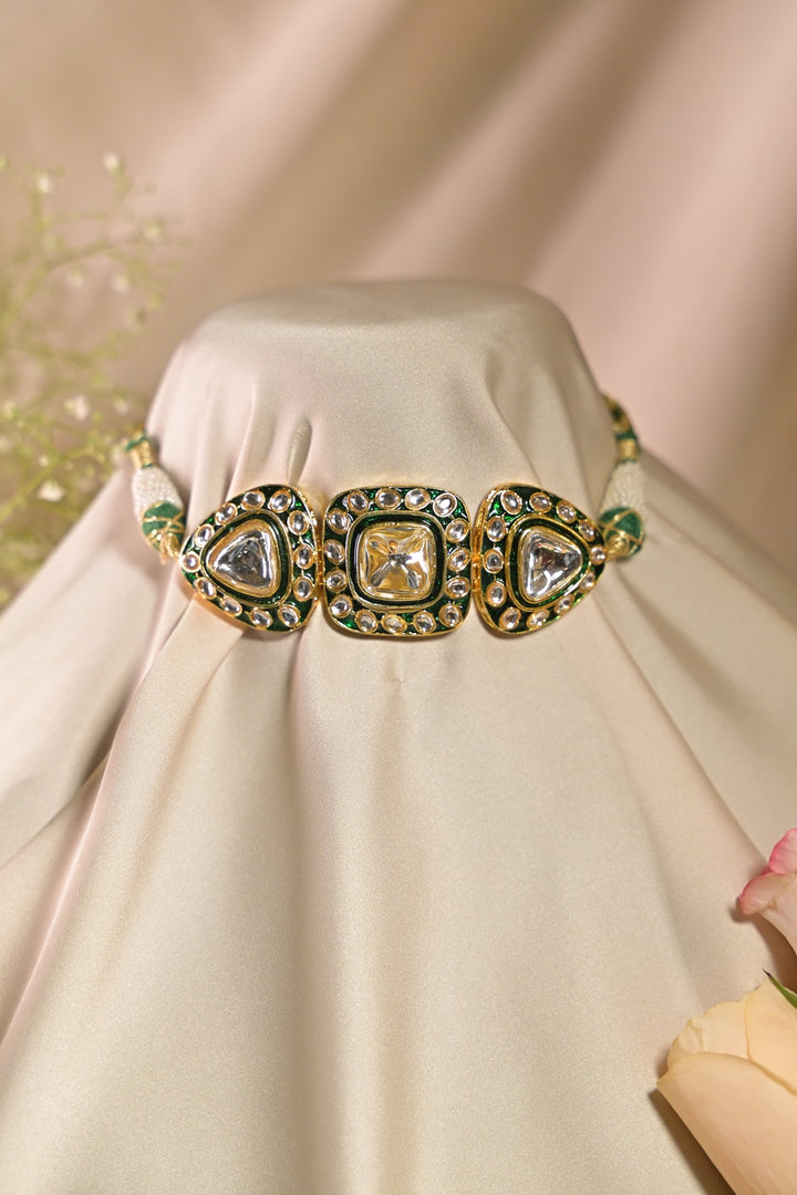 Rajsi Mohar Polki Choker Necklace