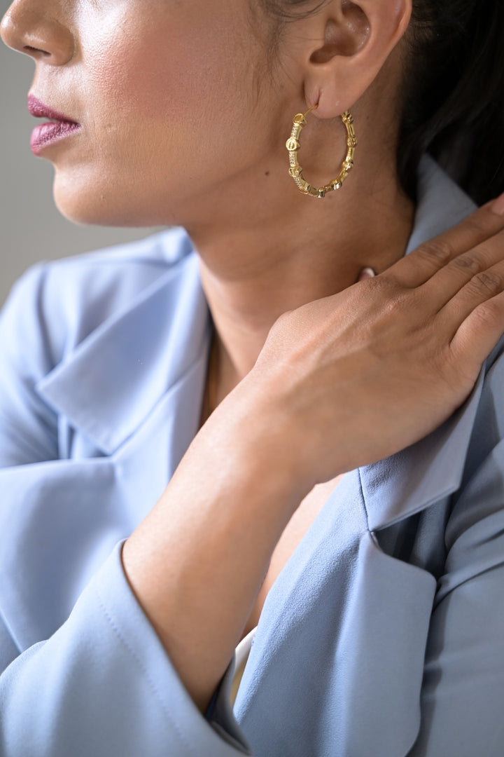 Willow Circle Minimalist Hoop Earrings