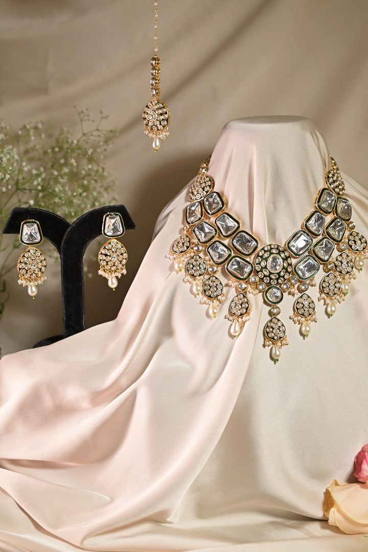 Padmini Rajputani Bridal Polki Kundan Necklace