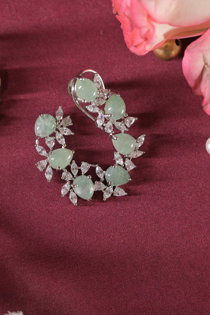 Ardh Spiral Wide Hoop Earrings