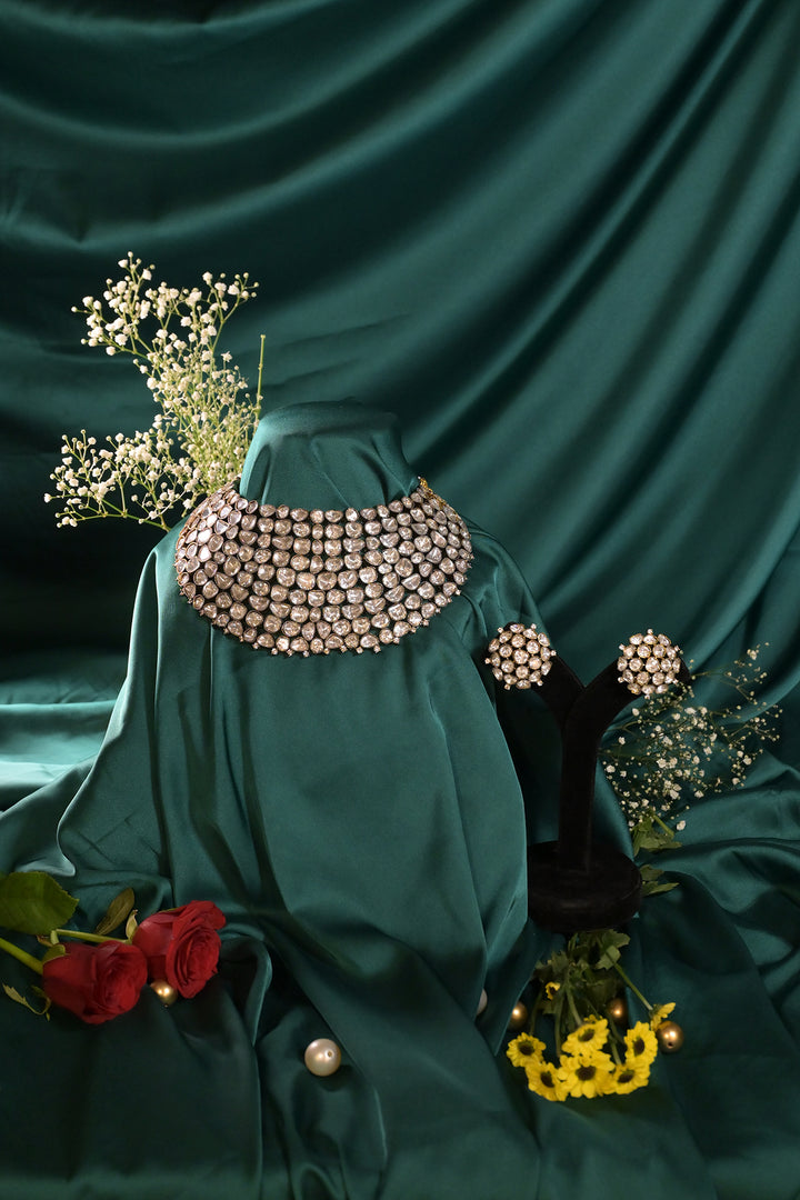 Namami Victorian Mossanite Bridal Choker Necklace