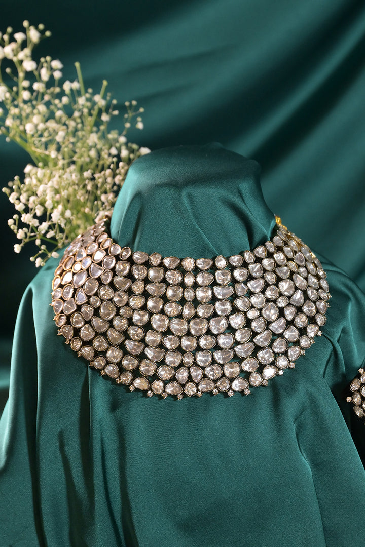 Namami Victorian Mossanite Bridal Choker Necklace