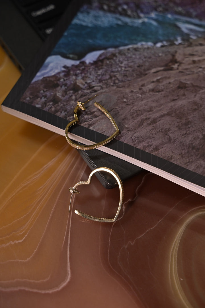 Glow Heart Hoop Earring