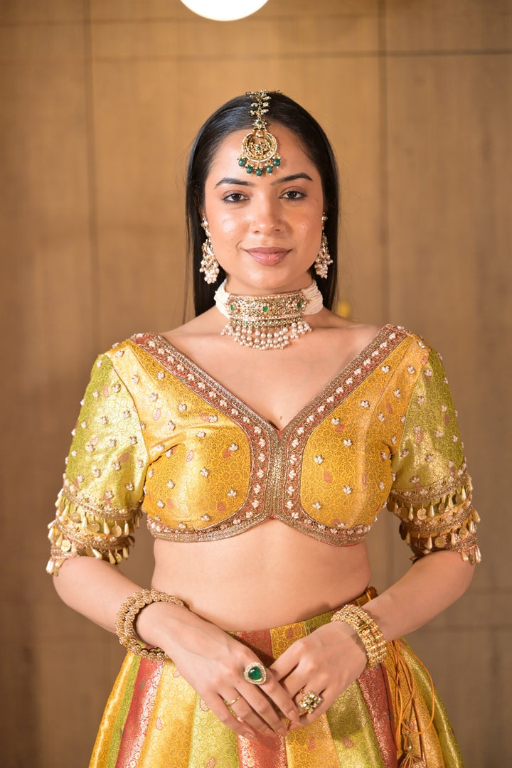 Royal Ambar Dhar Emerald Jadau Choker Pearl Necklace