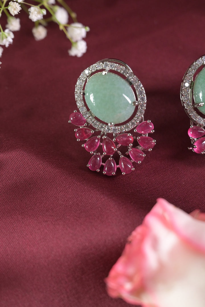 Neer Mint Bold Stud Earrings