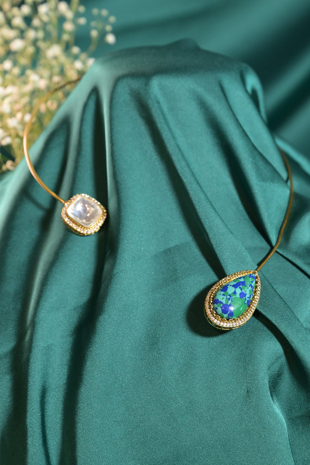 Vijaya Open Polki Western Chokar Necklace