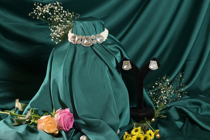 Kusum Polki Pearl Victorian Choker Necklace