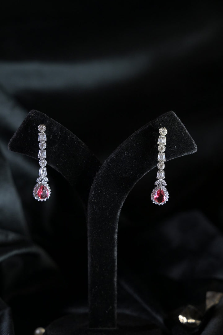 Ramyah Ruby Pendant Diamond Necklace