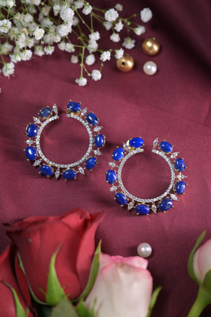 Scarlet diamond Hoop Earring