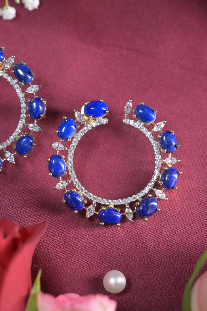 Scarlet diamond Hoop Earring