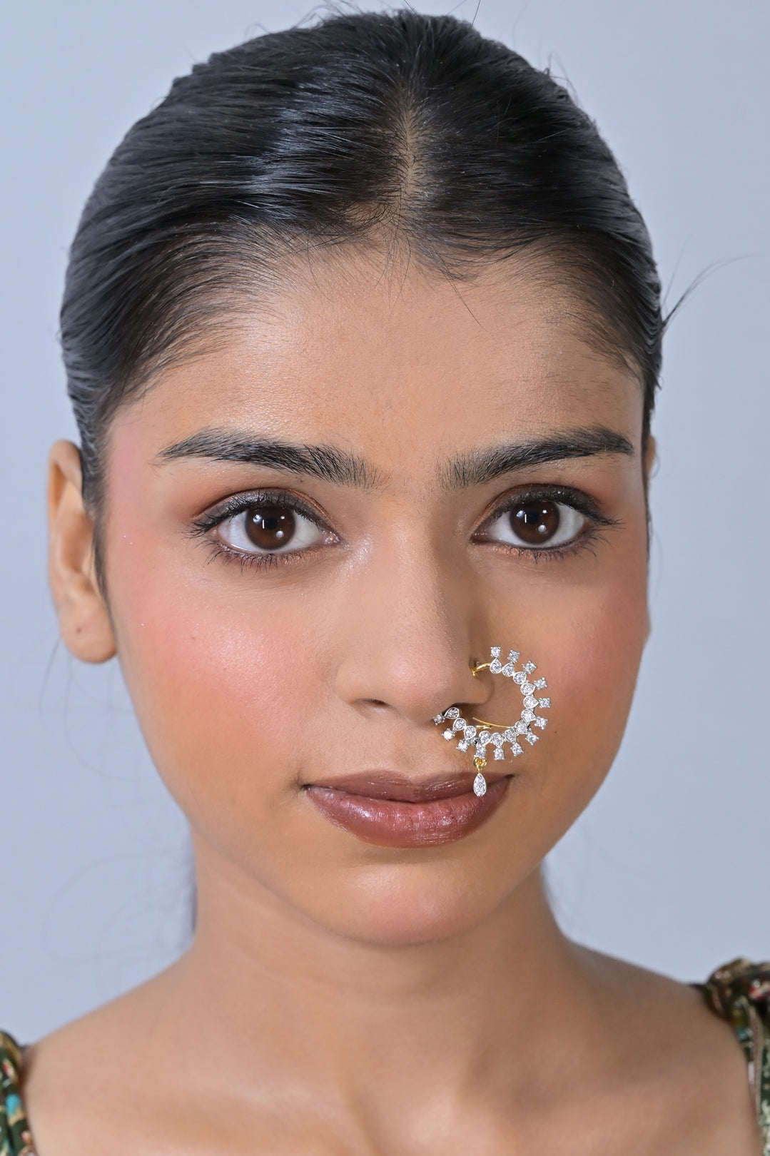 Apsara Diamond Small Circle Silver Nosering