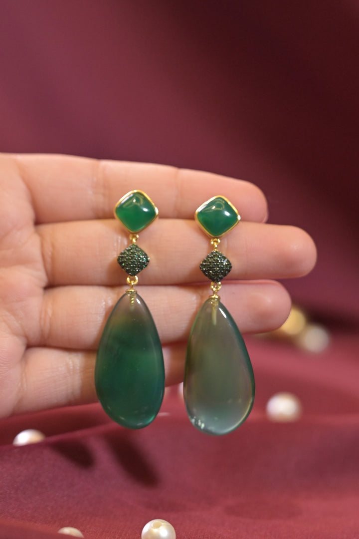 Coral Boho Threader Earrings