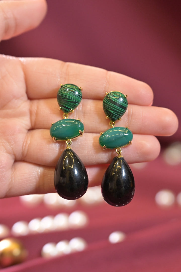 Coral Shell Drop Earrings