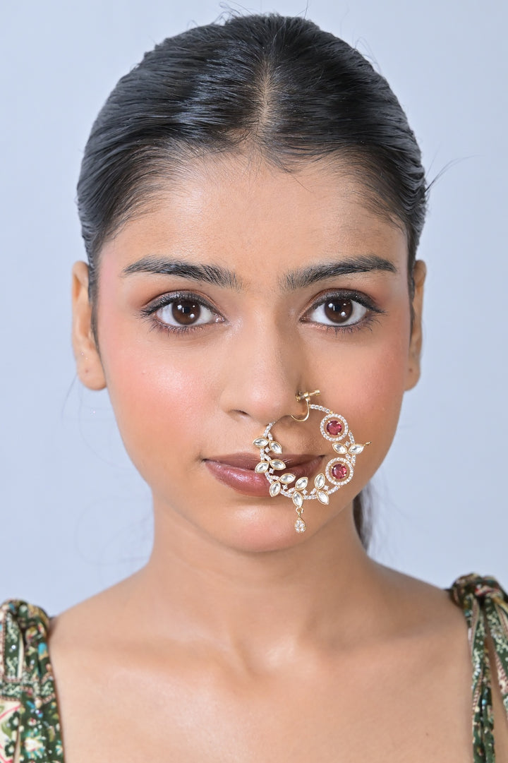 Ruhani Diamond Circle Silver Nosering