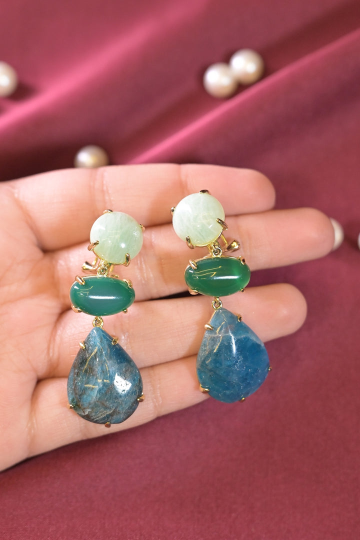 Coral Shell Drop Earrings