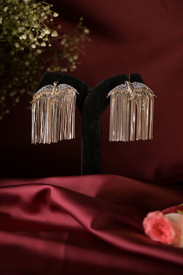 Eagle Wings Tassel Dangler Earring