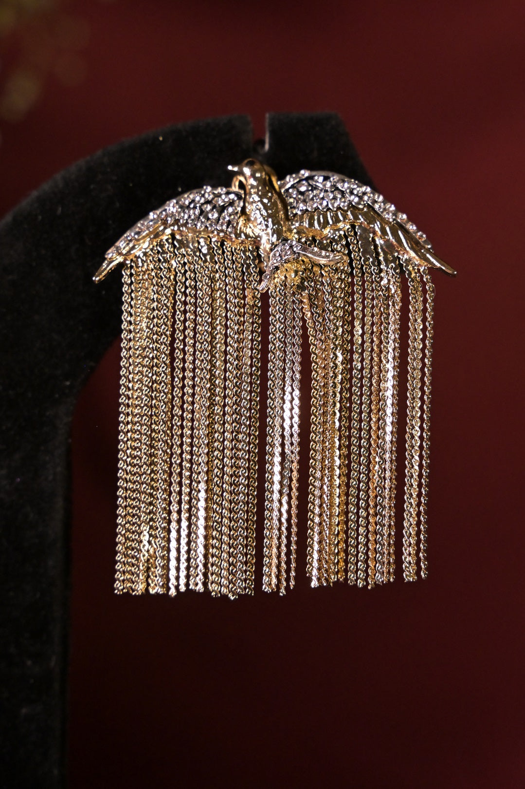 Eagle Wings Tassel Dangler Earring