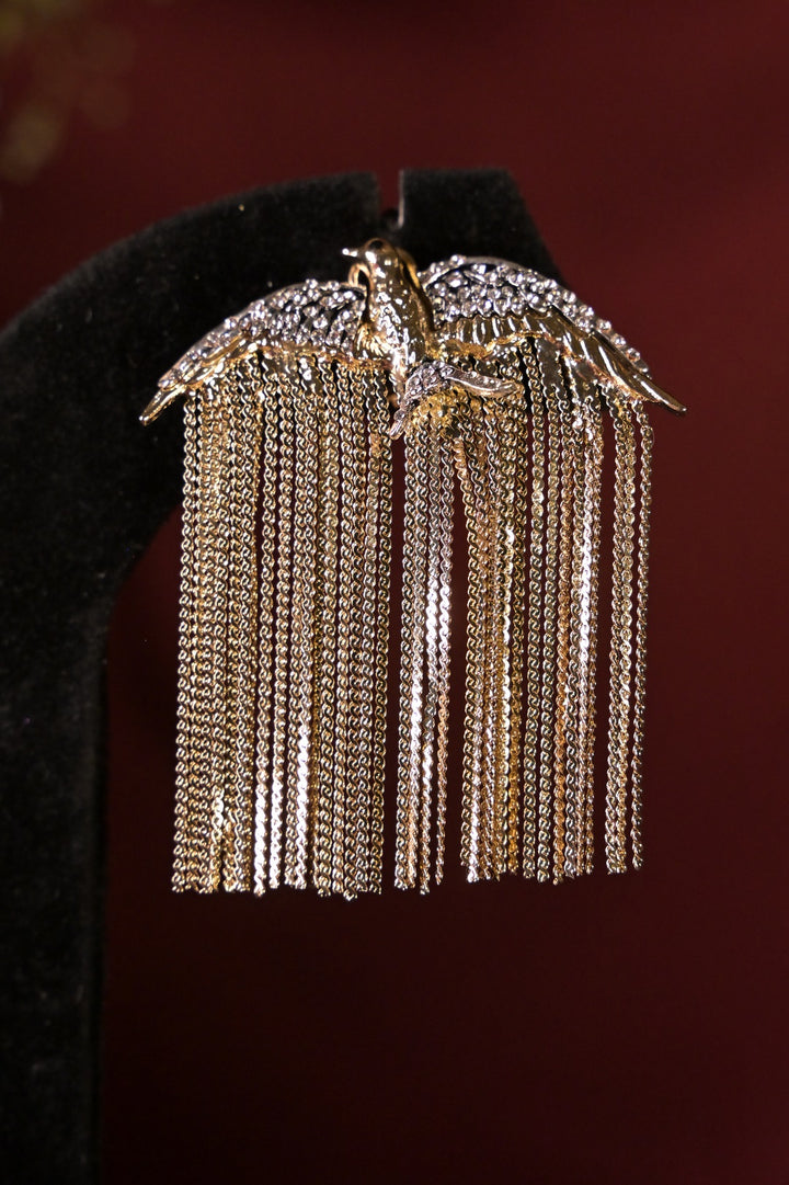 Eagle Wings Tassel Dangler Earring