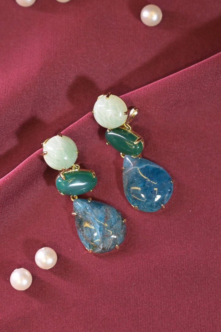 Coral Shell Drop Earrings