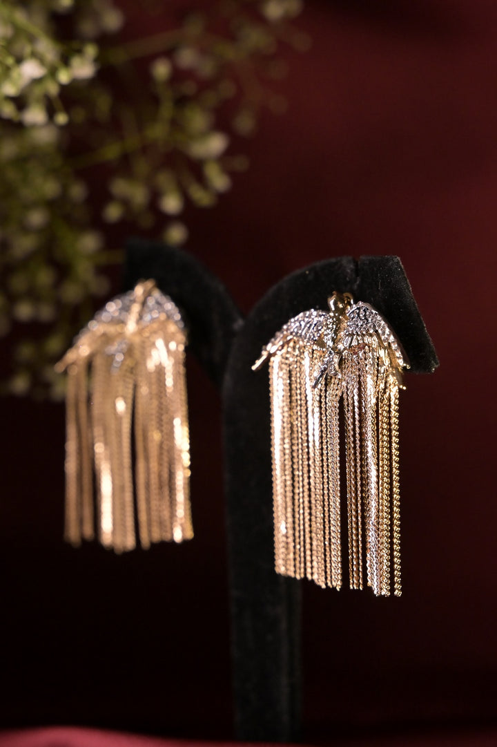 Eagle Wings Tassel Dangler Earring