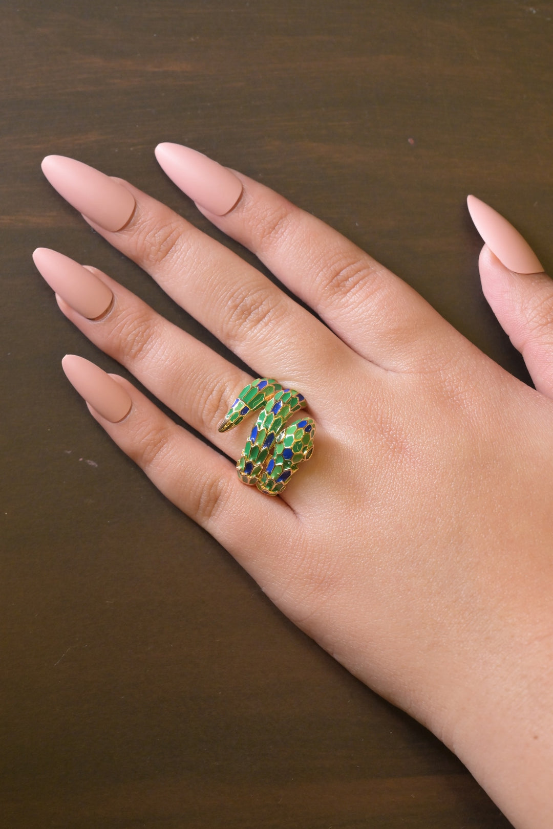 Serpent Layered Band Ring