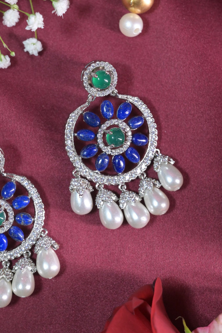 Fariha Delicate Tassel Chandbali Earrings