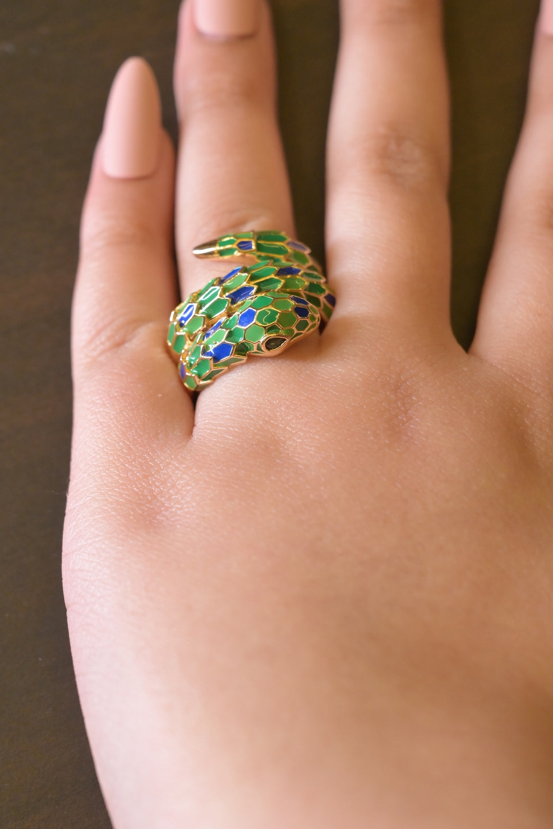 Serpent Layered Band Ring