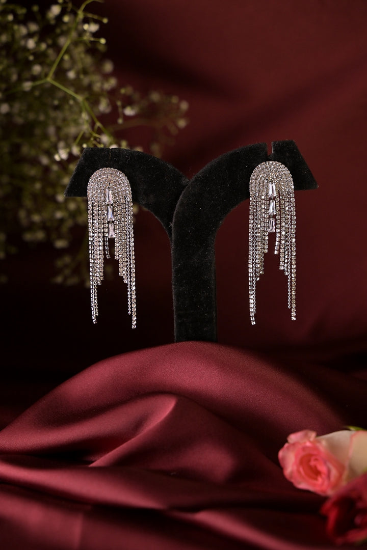 Highland Thistle Diamond Tassel Earrings