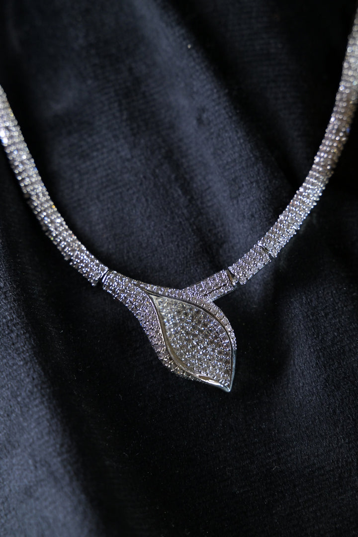 Guardian Serpent Diamond Cocktail Necklace