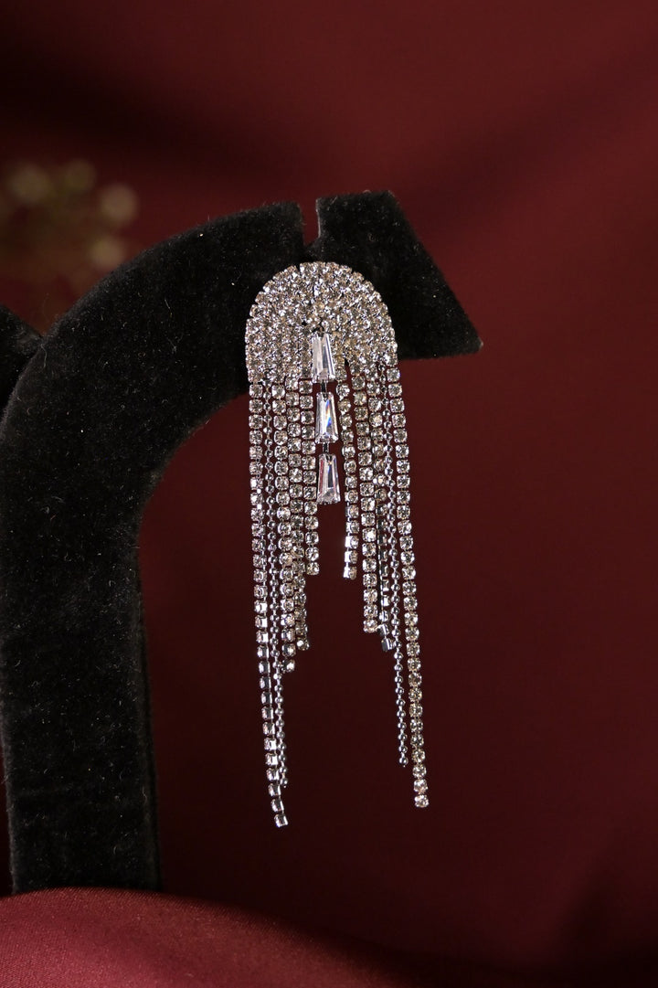 Highland Thistle Diamond Tassel Earrings