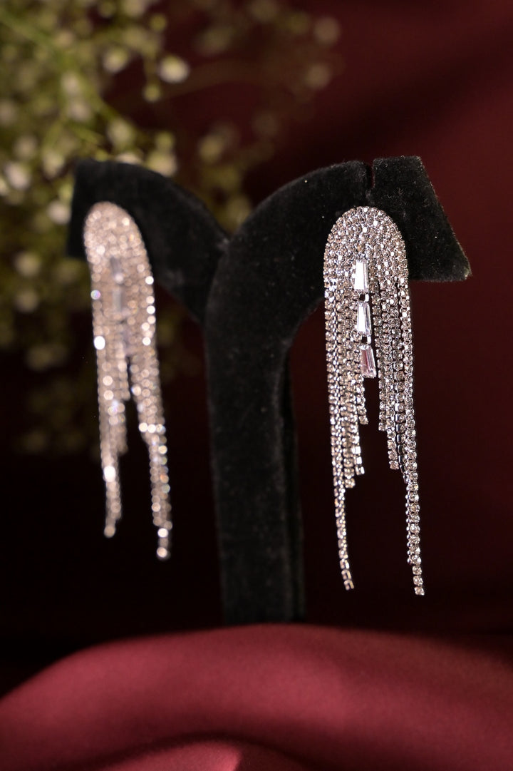 Highland Thistle Diamond Tassel Earrings