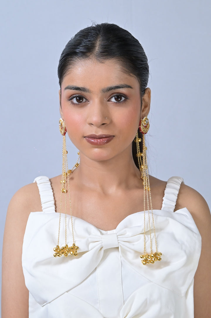 Shikara Kashmiri Traditional Long Earrings