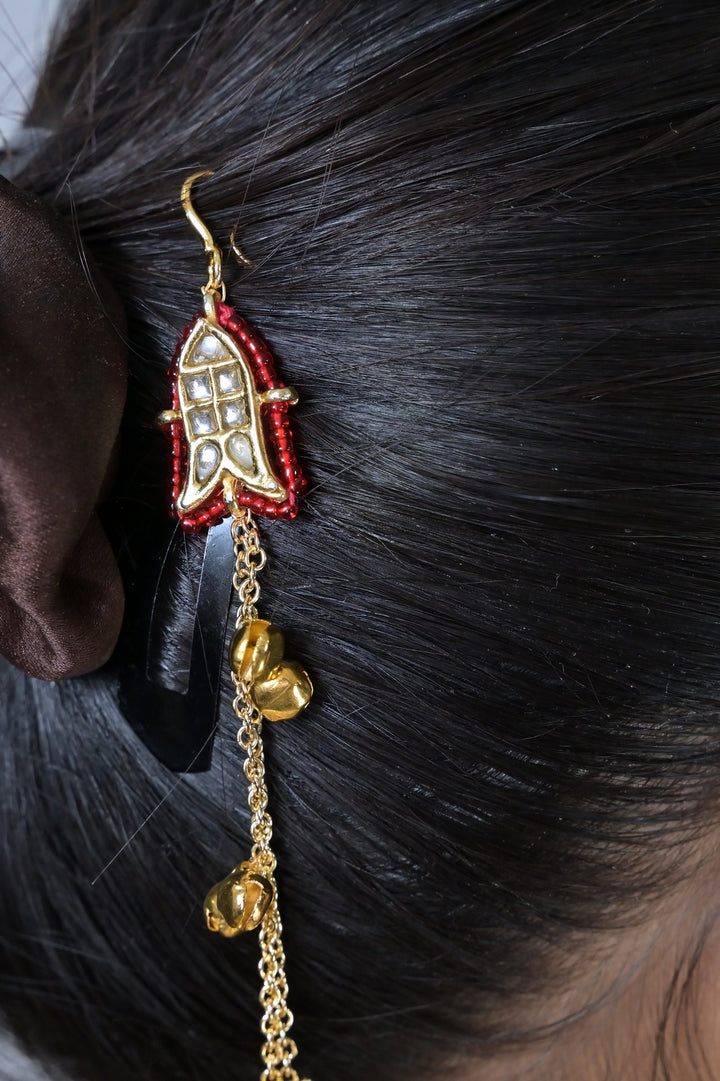 Shikara Kashmiri Traditional Long Earrings