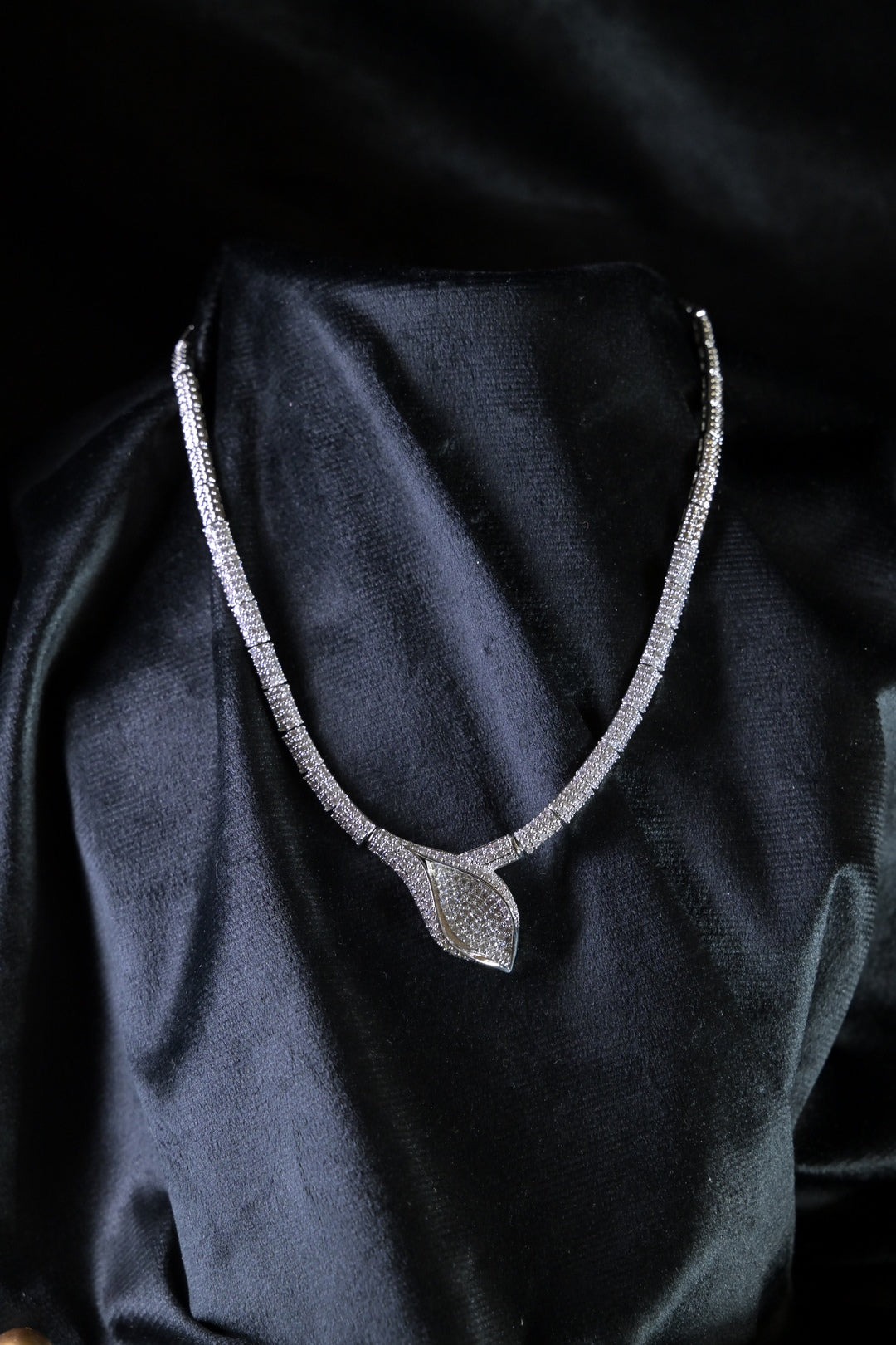 Guardian Serpent Diamond Cocktail Necklace