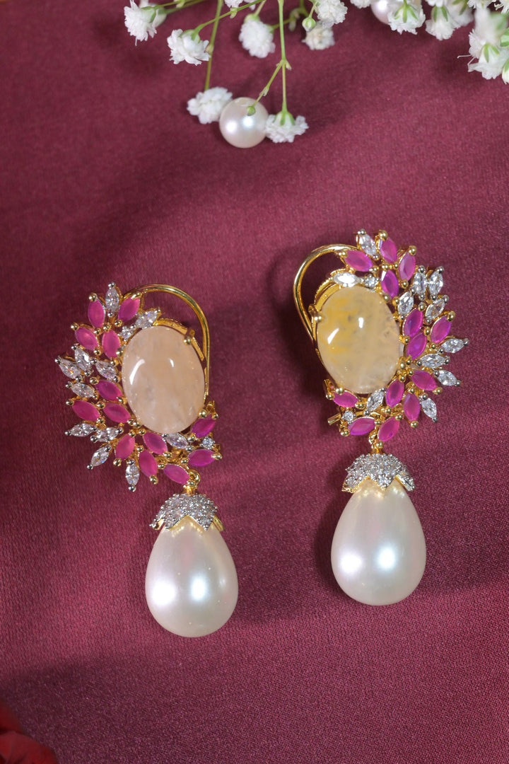 Mani Boho Tassel Pearl Drop Earrings