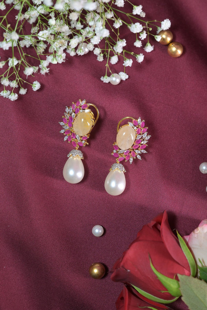 Mani Boho Tassel Pearl Drop Earrings