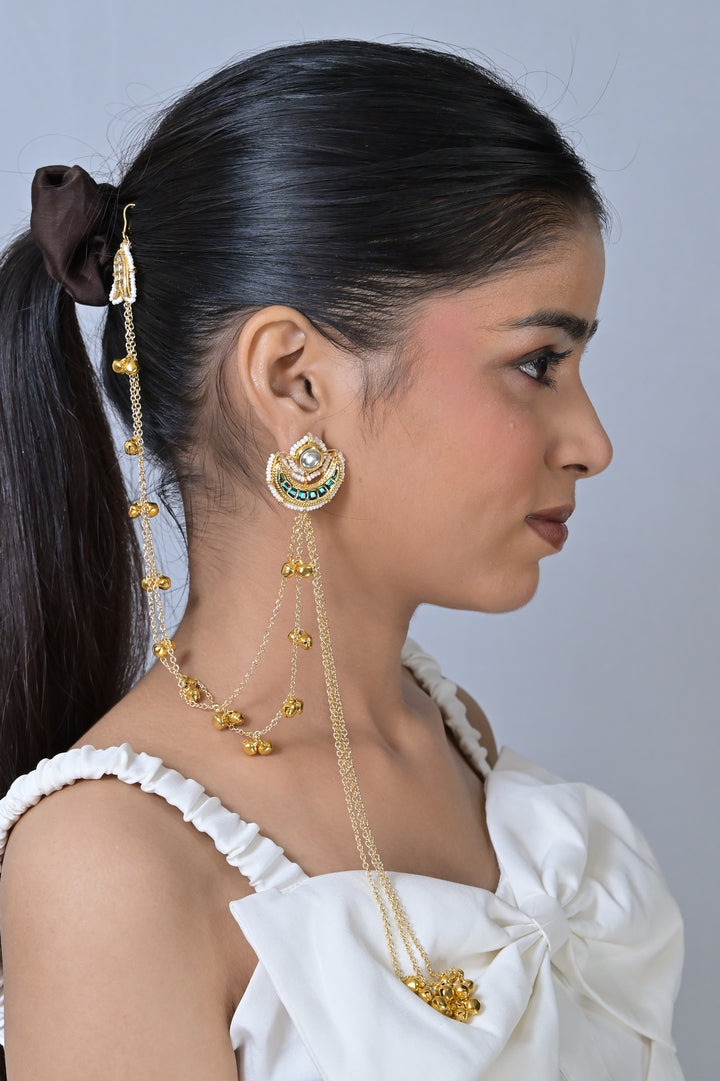 Shikara Kashmiri Traditional Long Earrings