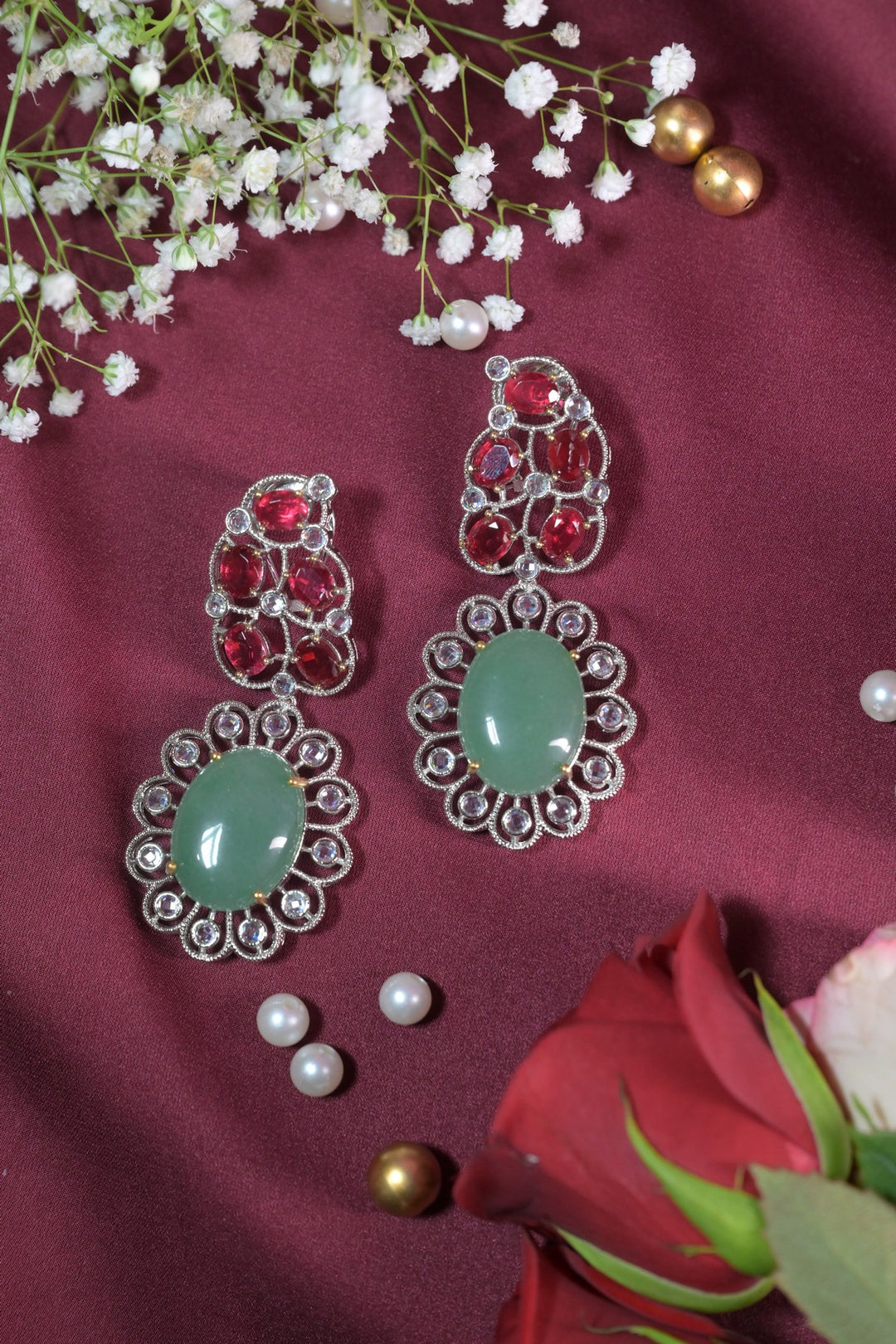 Nargisi Crystal Chandelier Earrings