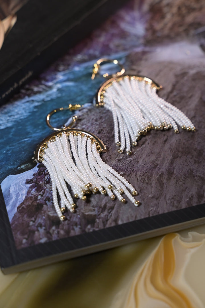 Whisper Pearls Tassel Dangler Earring