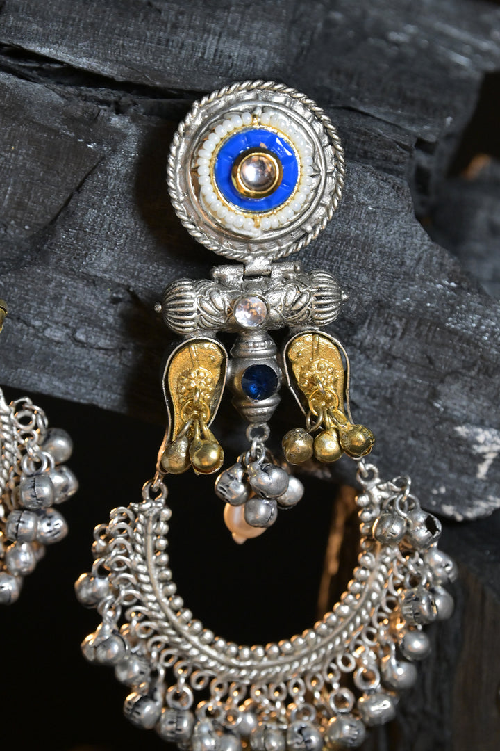 Govinda Silver Jhumka Earrings