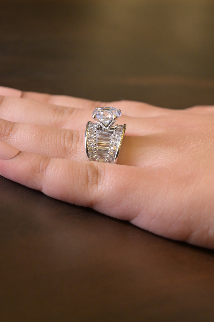 Mayura Statement Diamond Band Ring