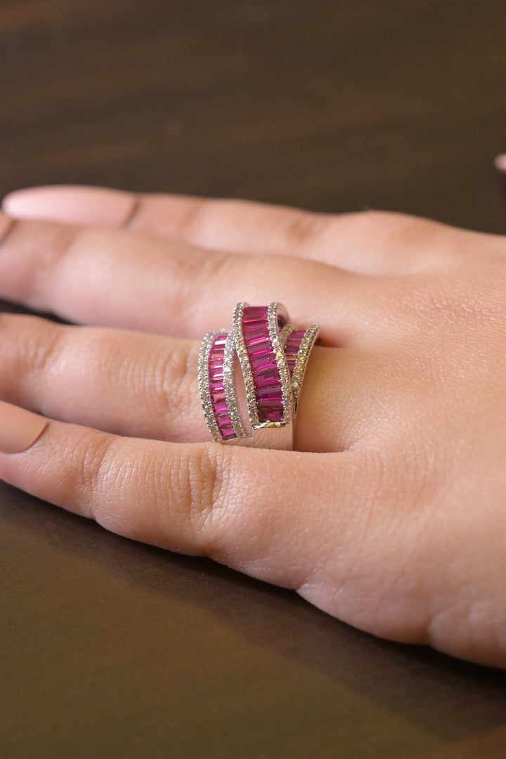 Alma Three Tier Band Ring