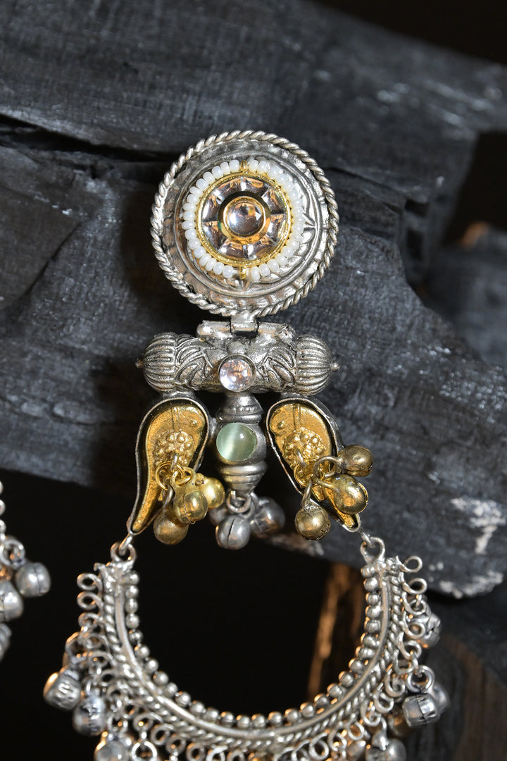 Govinda Silver Jhumka Earrings