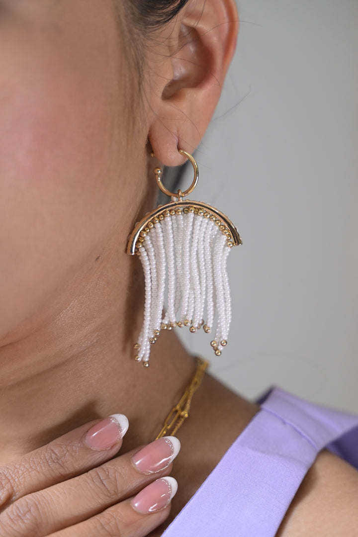 Whisper Pearls Tassel Dangler Earring