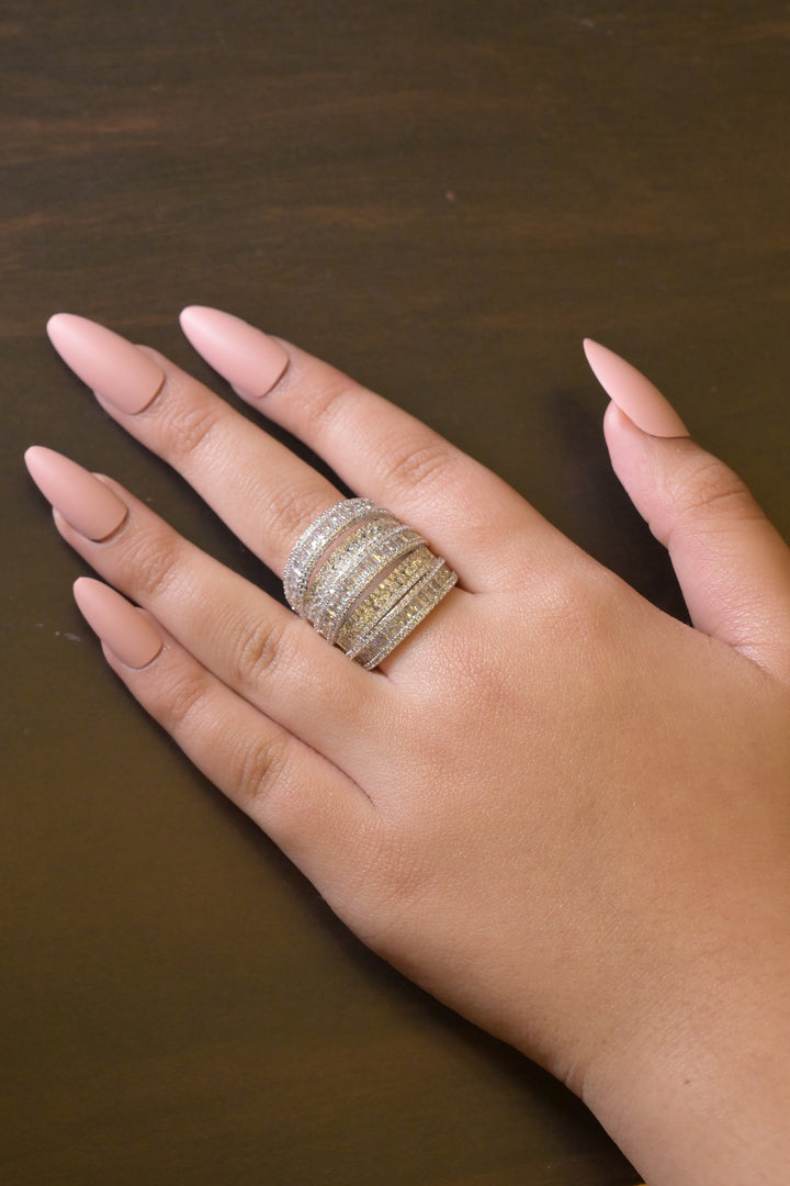 Mughal Diamond Layerd Ring