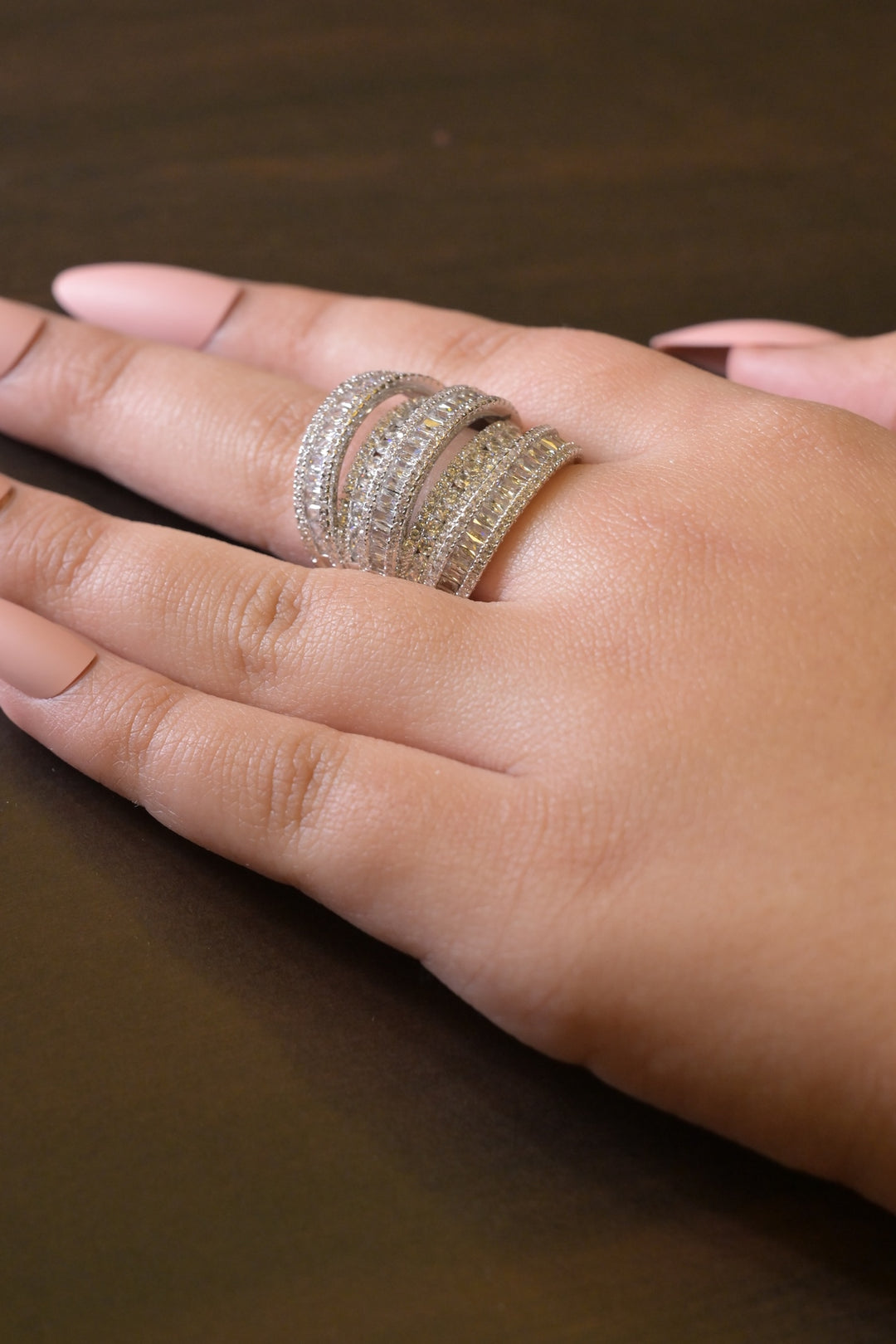 Mughal Diamond Layerd Ring