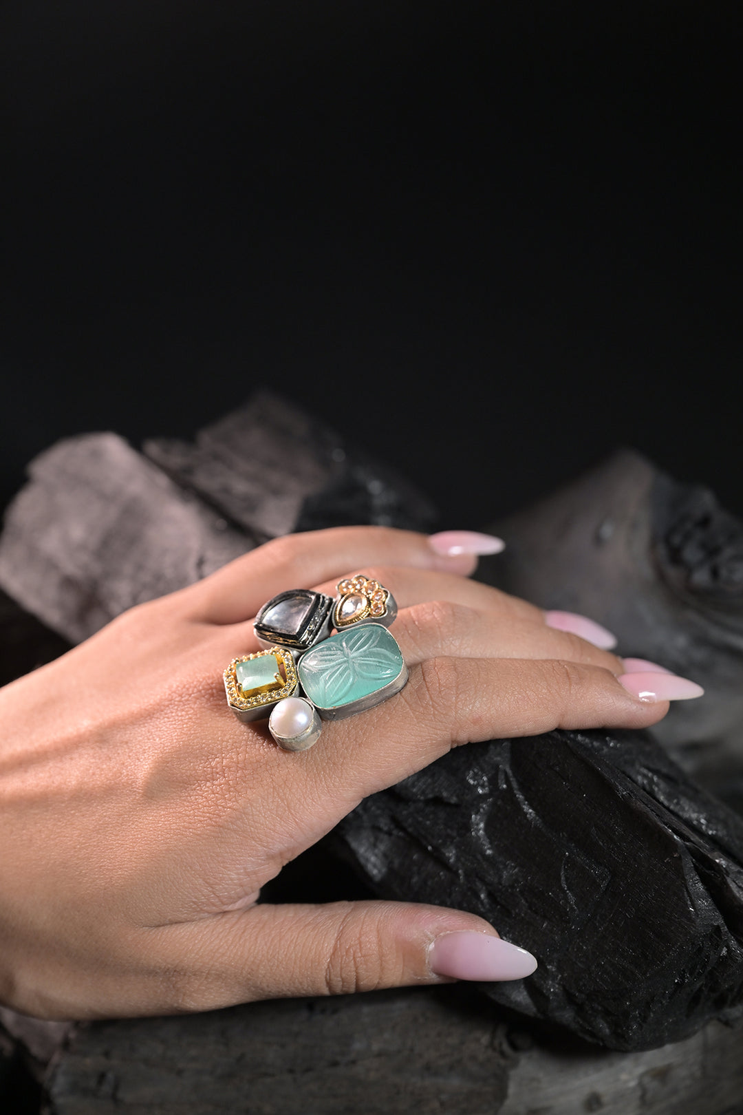 Katyayani Multicoloured Boho Ring