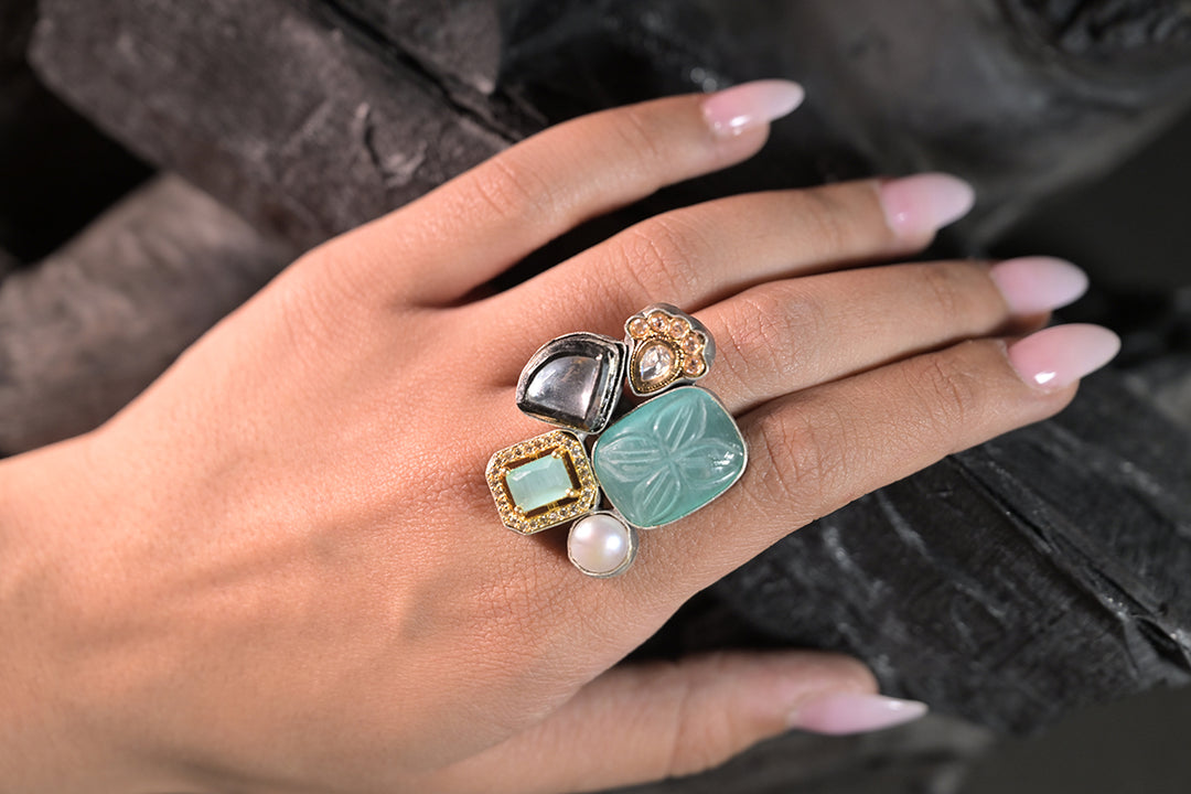 Katyayani Multicoloured Boho Ring